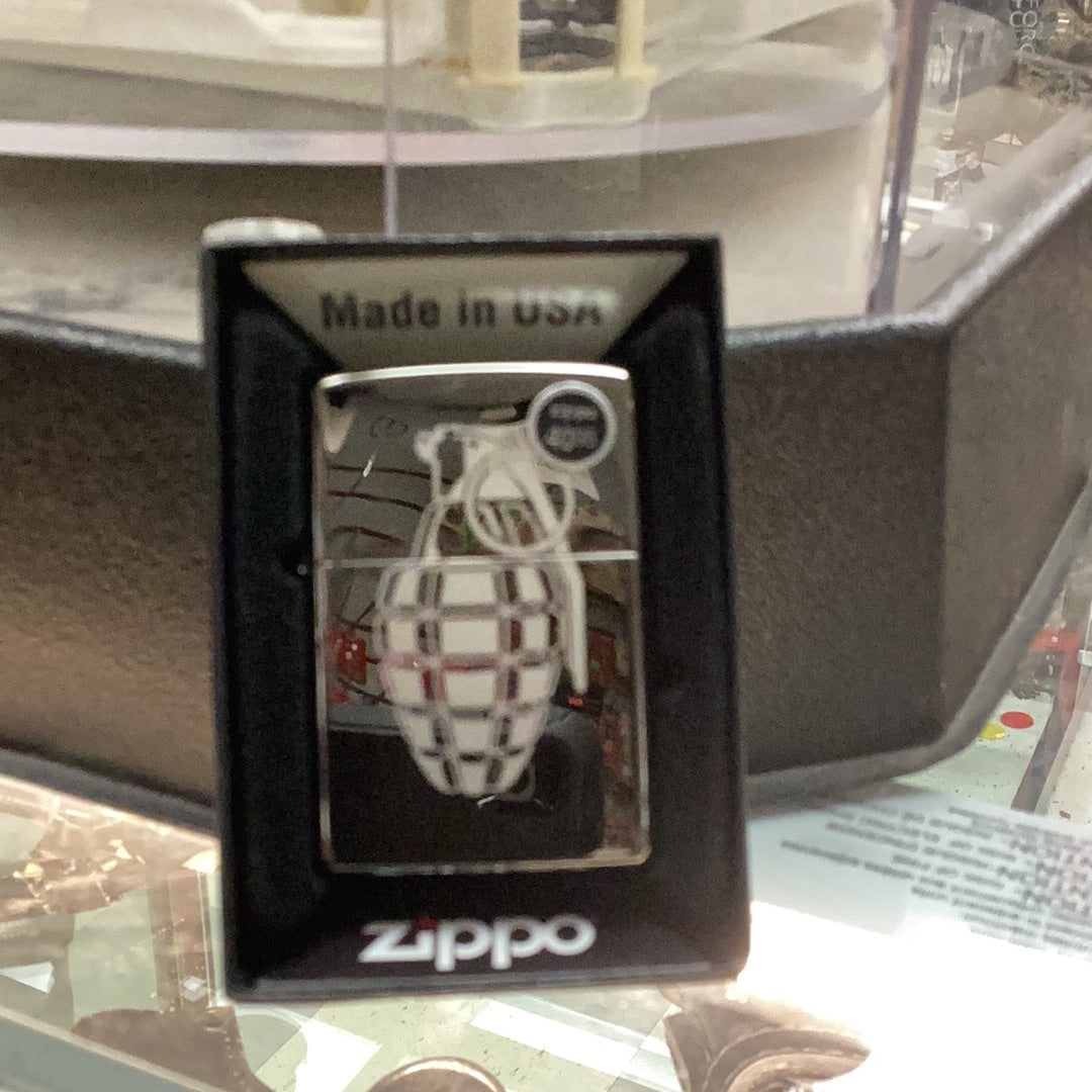 Zippo Grenade Polished