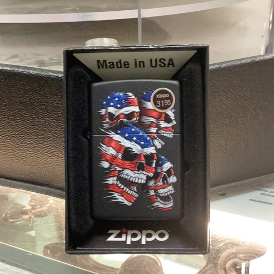 Zippo Skulls USA