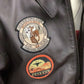 Vintage Leather Bomber Jacket, Operation Enduring Freedom Commemorative, US Military Style, Imported, Size XLT, Airborne Leathers