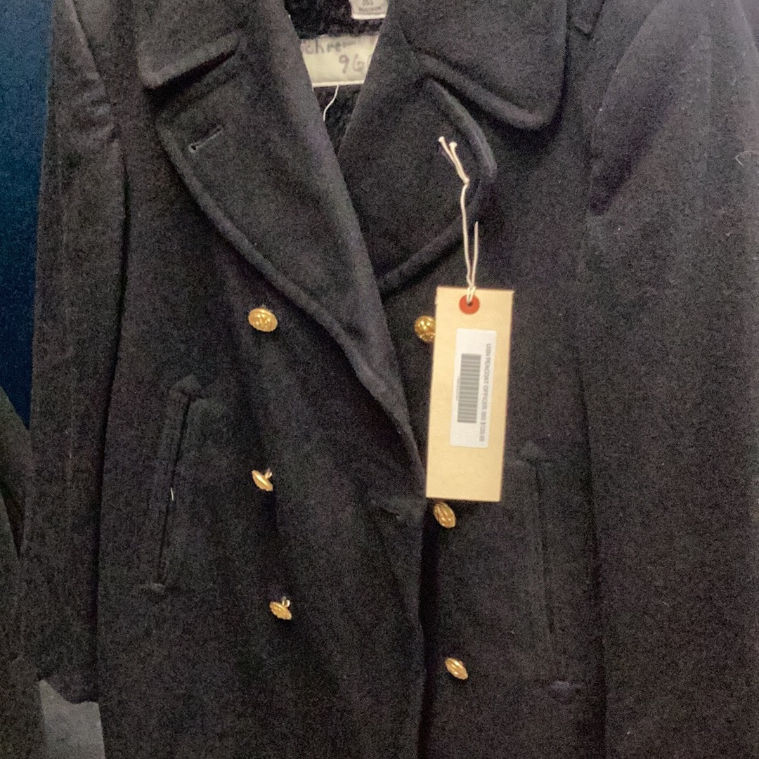 Vintage USN Officer Pea Coat 38s
