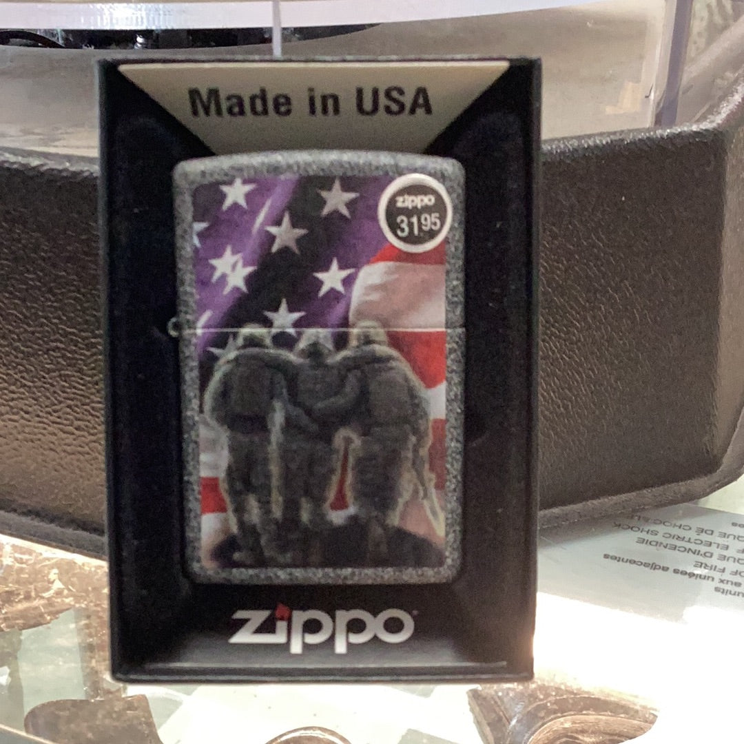 Zippo Flag and Soldier