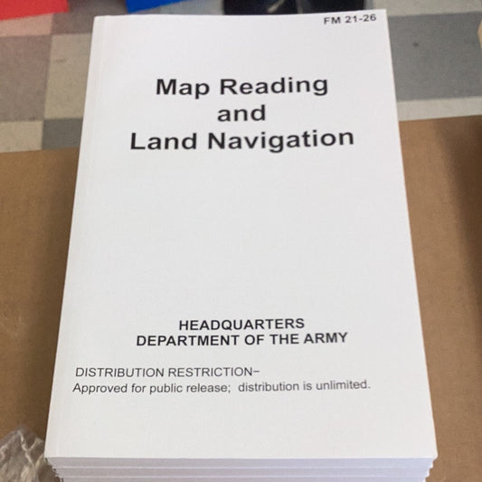 Military Manuals land, navigation, and map reading