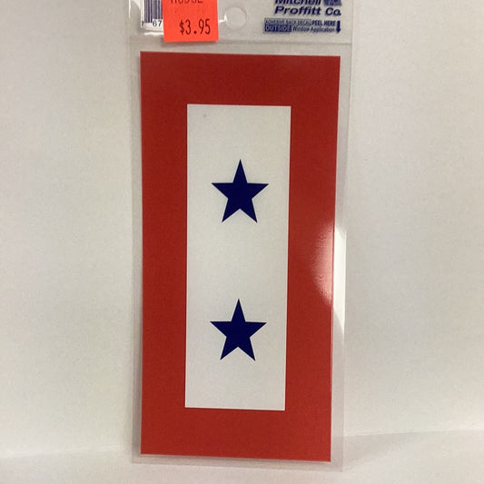 Blue Star (double) Window Decal