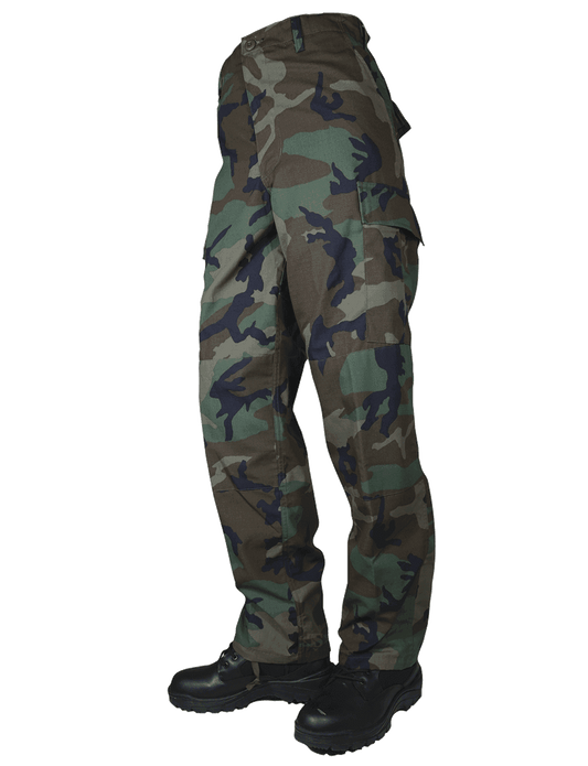 Men’s BDU Pant, Zipper Fly, 8 Pocket, Woodland Camouflage