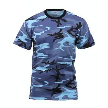 Rothco Sky Blue Camo T-Shirt 60/40 Blend