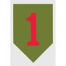 Army 1st Infantry Window Decal