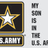 Army My Son Is In The US Army Window Decal