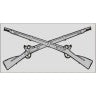 Army Infantry Crossed Rifles Window Decal