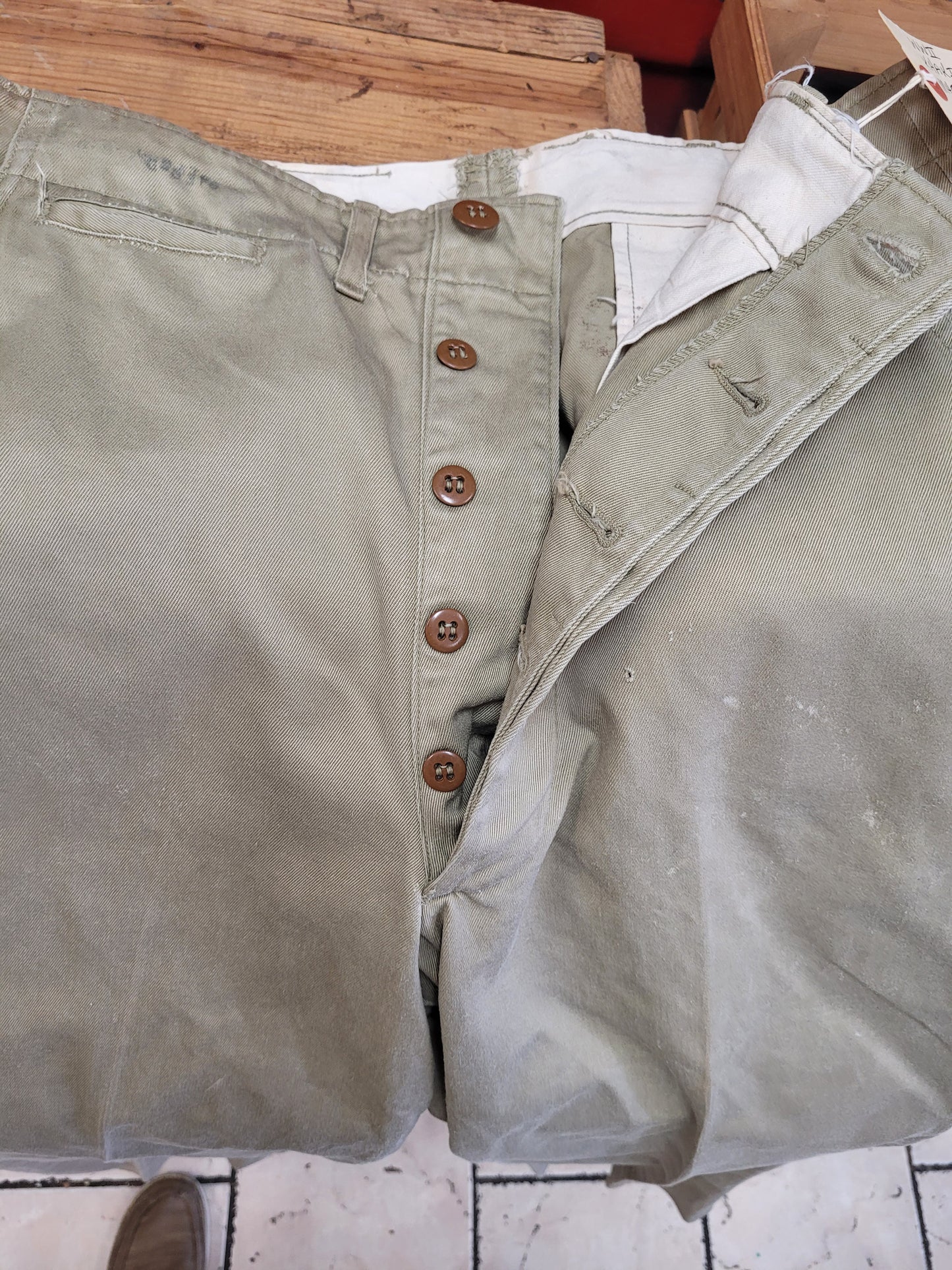 WW II Khaki Trousers
