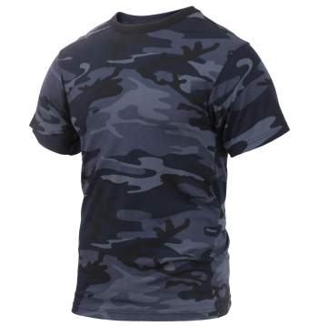 Midnight Blue Camo Short sleeve T-shirt